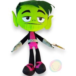 HUGE 21" Beast Boy Plush Teen Titans Go NWT